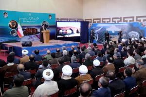 تصاویر آئین افتتاح رسمی سامانه انتقال آب به دریاچه ارومیه