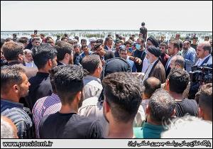 تصاویر بازدید از تالاب شادگان و حضور در جمع اهالی منطقه