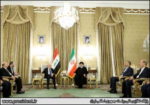 تصاویر استقبال رسمی آیت‌الله رئیسی از رئیس جمهور عراق