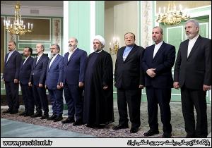 تصاویر نشست مطبوعاتی روسای جمهور ایران و عراق