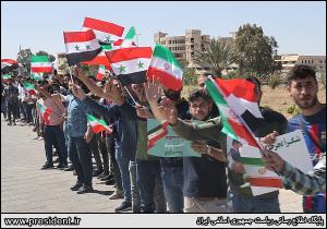 تصاویر استقبال جمعی از شهروندان سوری از آیت‌الله رئیسی