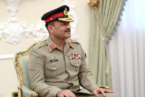 تصاویر دیدار فرمانده ارتش پاکستان با رئیس جمهور
