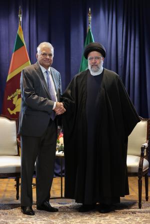تصاویر دیدار روسای جمهور ایران و سریلانکا