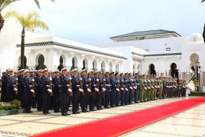 استقبال رسمی عبدالمجید تبون از رئیس جمهور