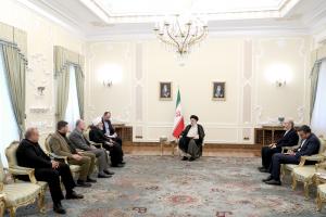 دیدار نائب رئیس مجلس اعلای اسلامی شیعیان لبنان با رئیس جمهور