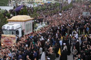 مراسم تشییع پیکر رئیس جمهور شهید و همراهان در شهر قم