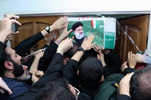 آیین گرامیداشت و وداع با پیکر مطهر رئیس جمهور شهید و همراهان در مصلی تهران